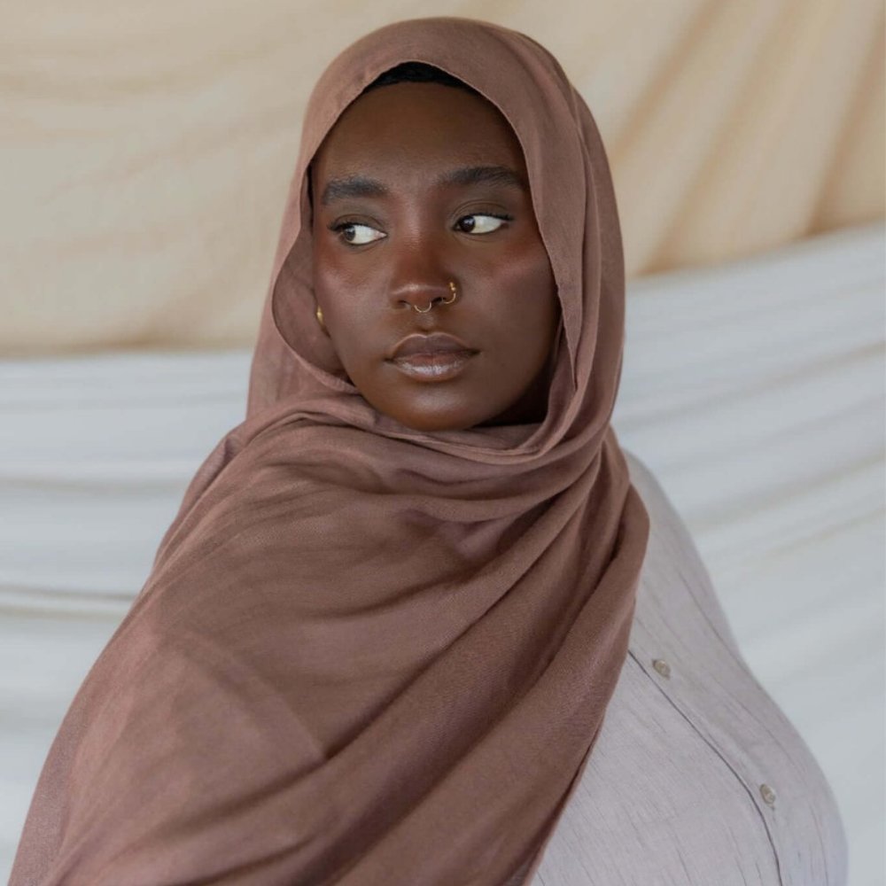 Vela Scarves Deep Taupe